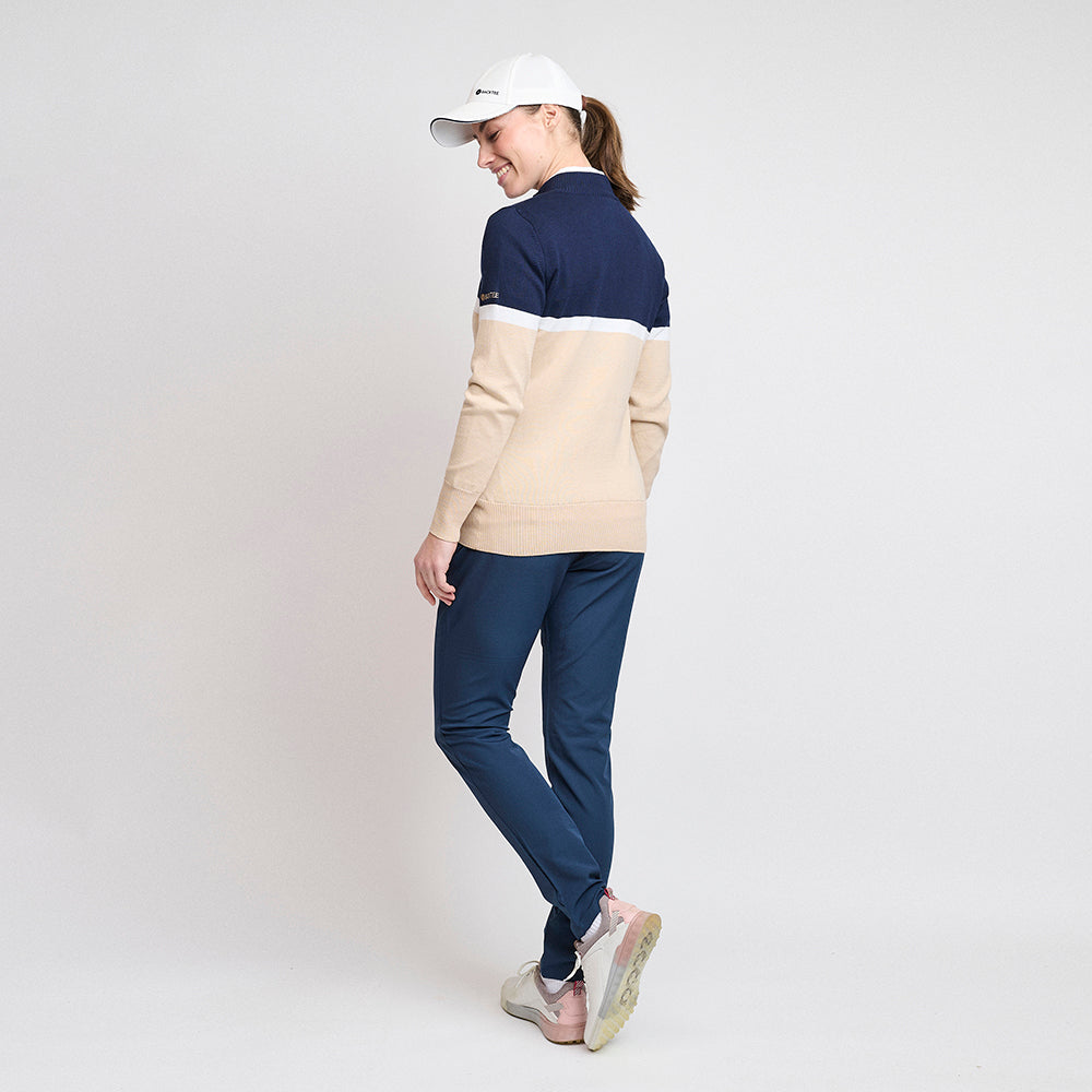 Bio-Windbreaker-Pullover für Damen, Safari