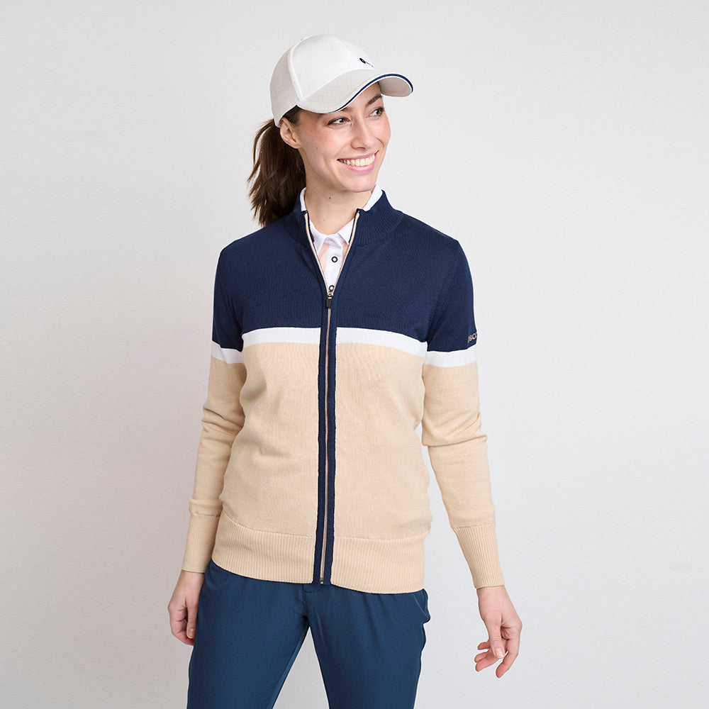 Bio-Windbreaker-Pullover für Damen, Safari