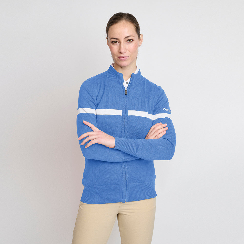 Bio-Windbreaker-Pullover für Damen, Sky