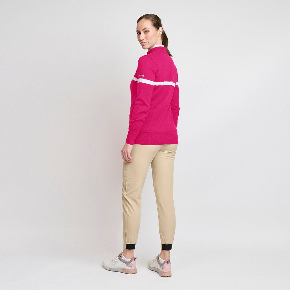 Bio-Windbreaker-Pullover für Damen, Fuchsia