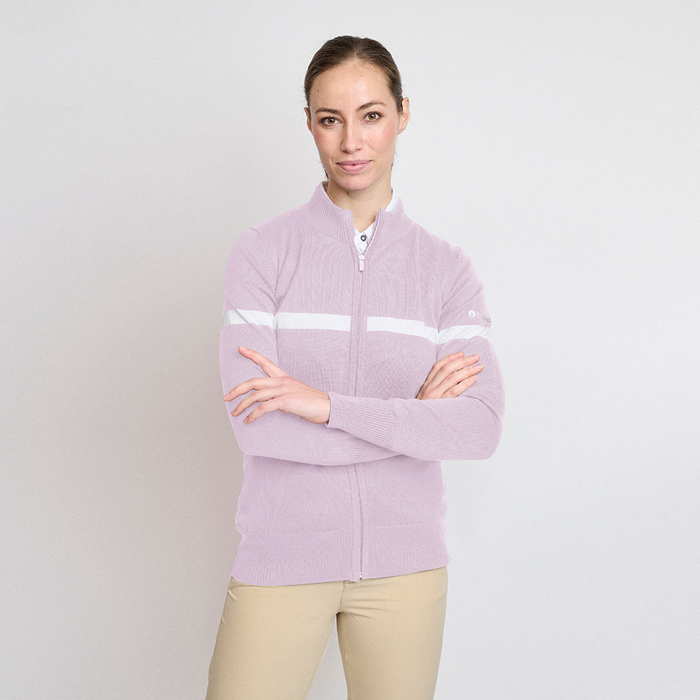 Bio-Windbreaker-Pullover für Damen, zartes Lila