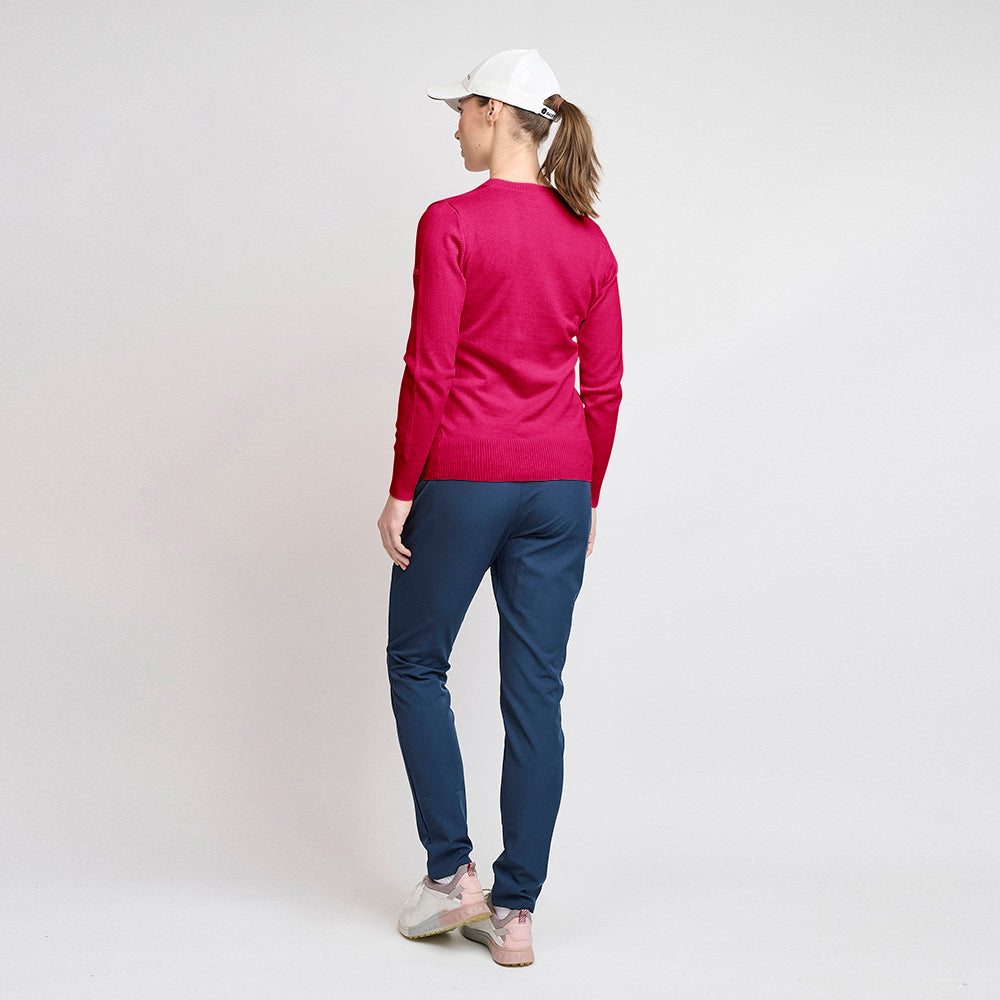 Bio-Freizeitpullover für Damen, Fuchsia