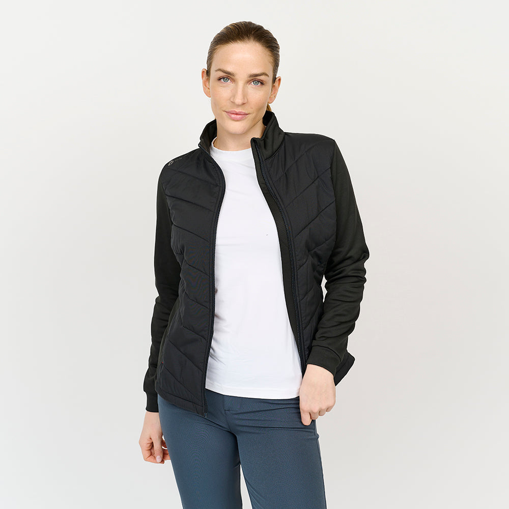 Damen-Hybridjacke, Schwarz