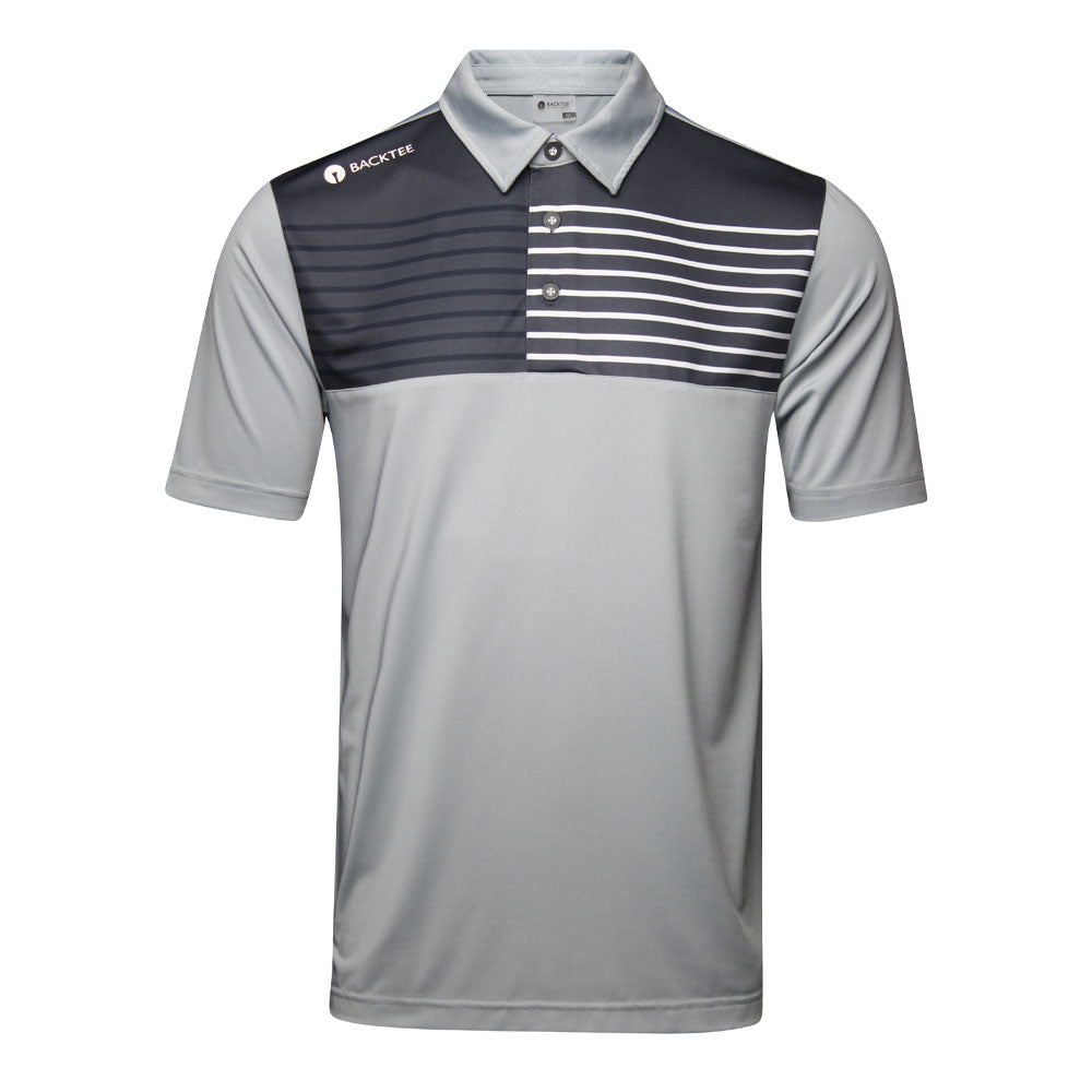 Herren-Golfpolo, Hellgrau