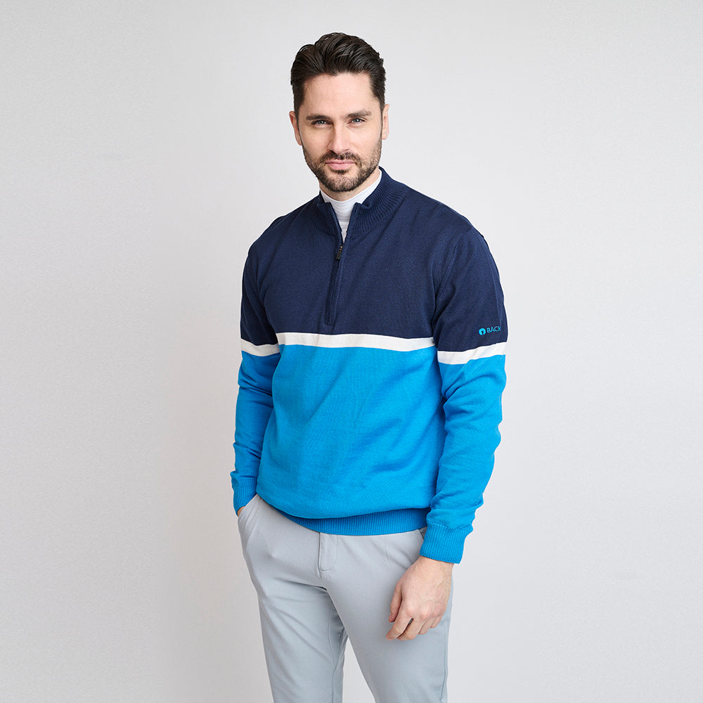 Nordic-Windbreaker-Pullover für Herren, Saphire