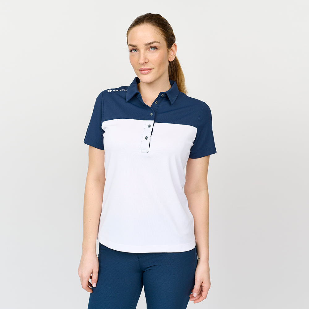 Tour-Poloshirt für Damen, Marineblau