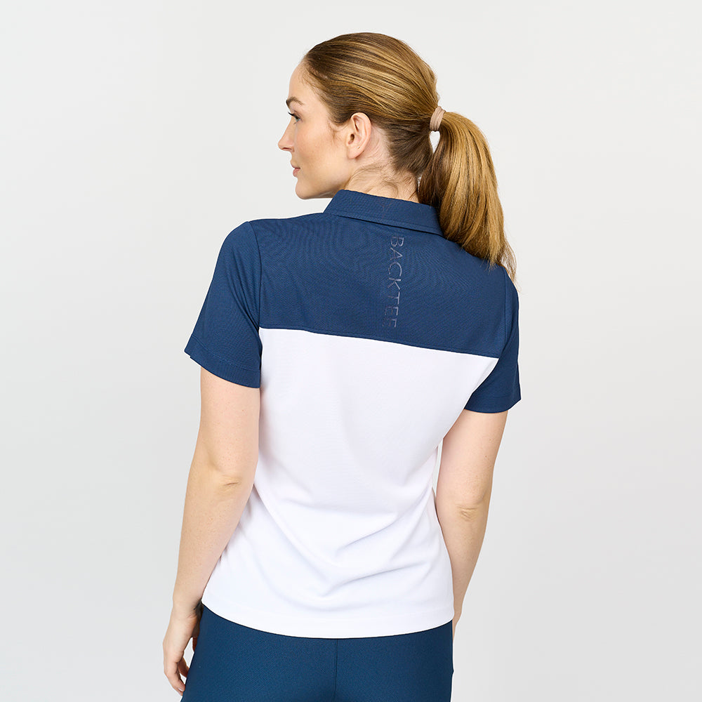 Tour-Poloshirt für Damen, Marineblau