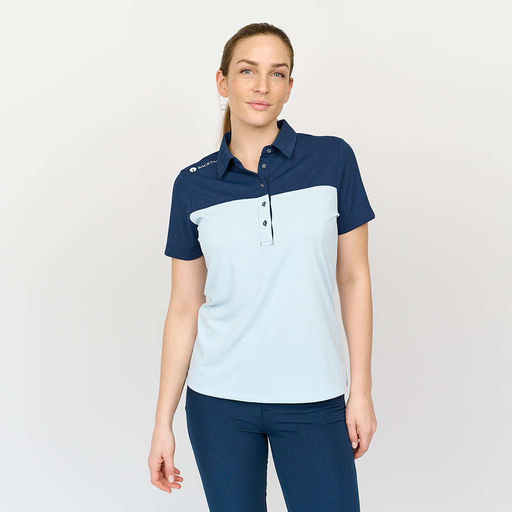 Tour-Poloshirt für Damen, Hellblau