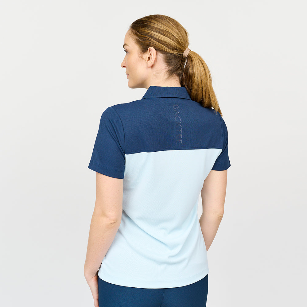 Tour-Poloshirt für Damen, Hellblau