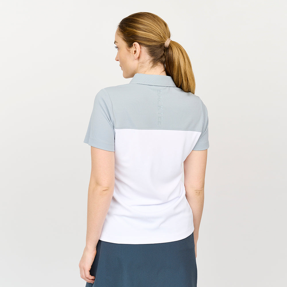 Tour-Poloshirt für Damen, Hellgrau