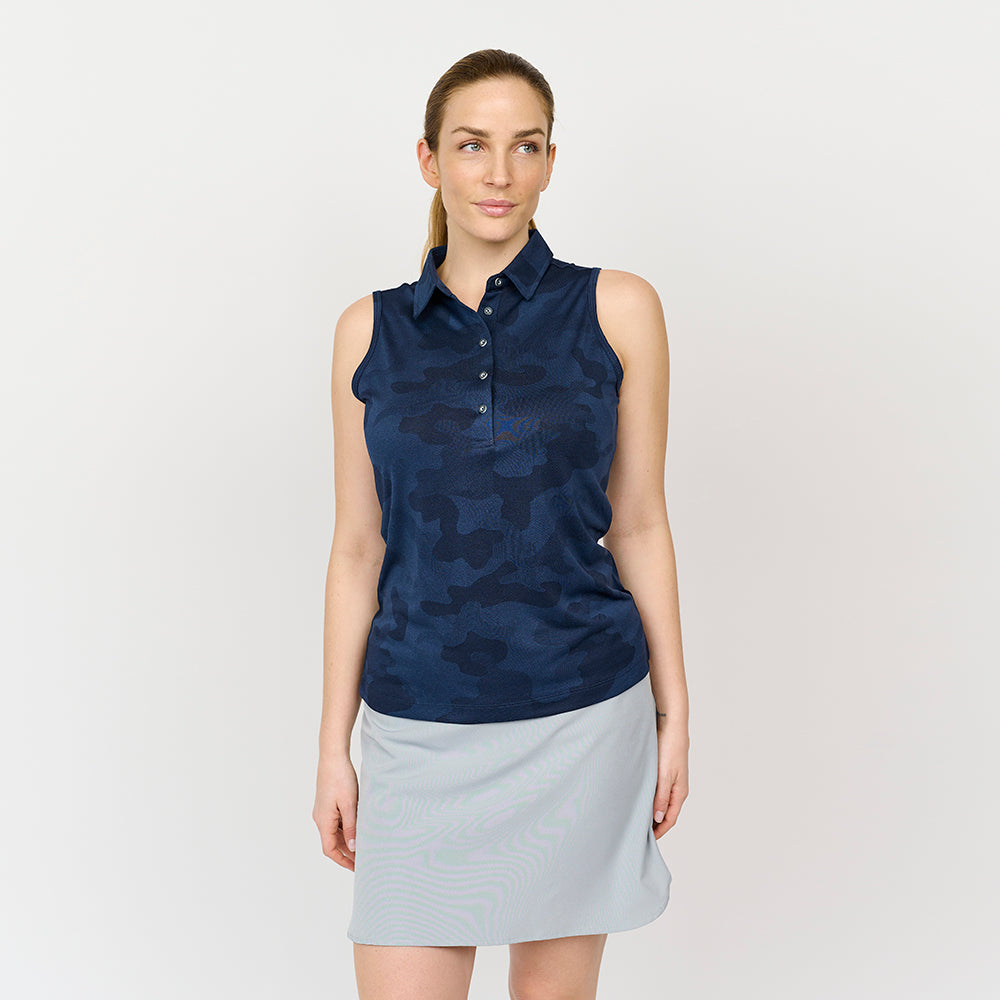 Camou-Oberteil für Damen, Marineblau