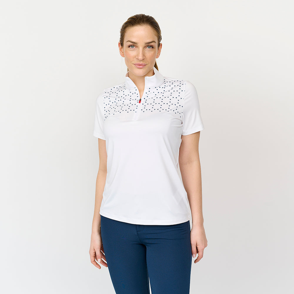 Icon-Poloshirt für Damen, Weiß