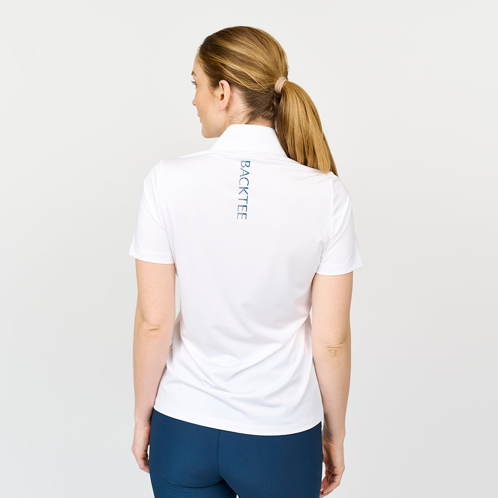 Icon-Poloshirt für Damen, Weiß