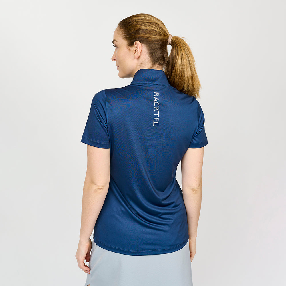 Icon-Poloshirt für Damen, Marineblau