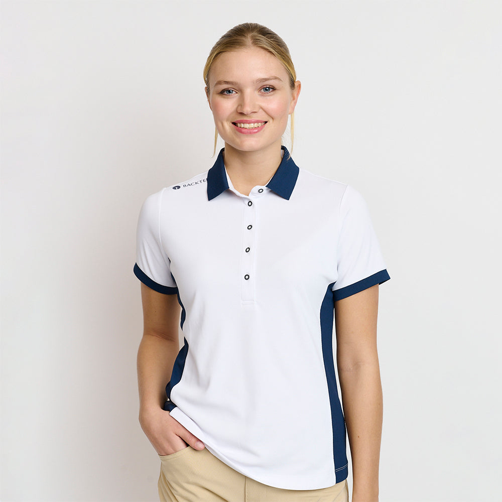 Hole-in-One-Poloshirt für Damen, Weiß