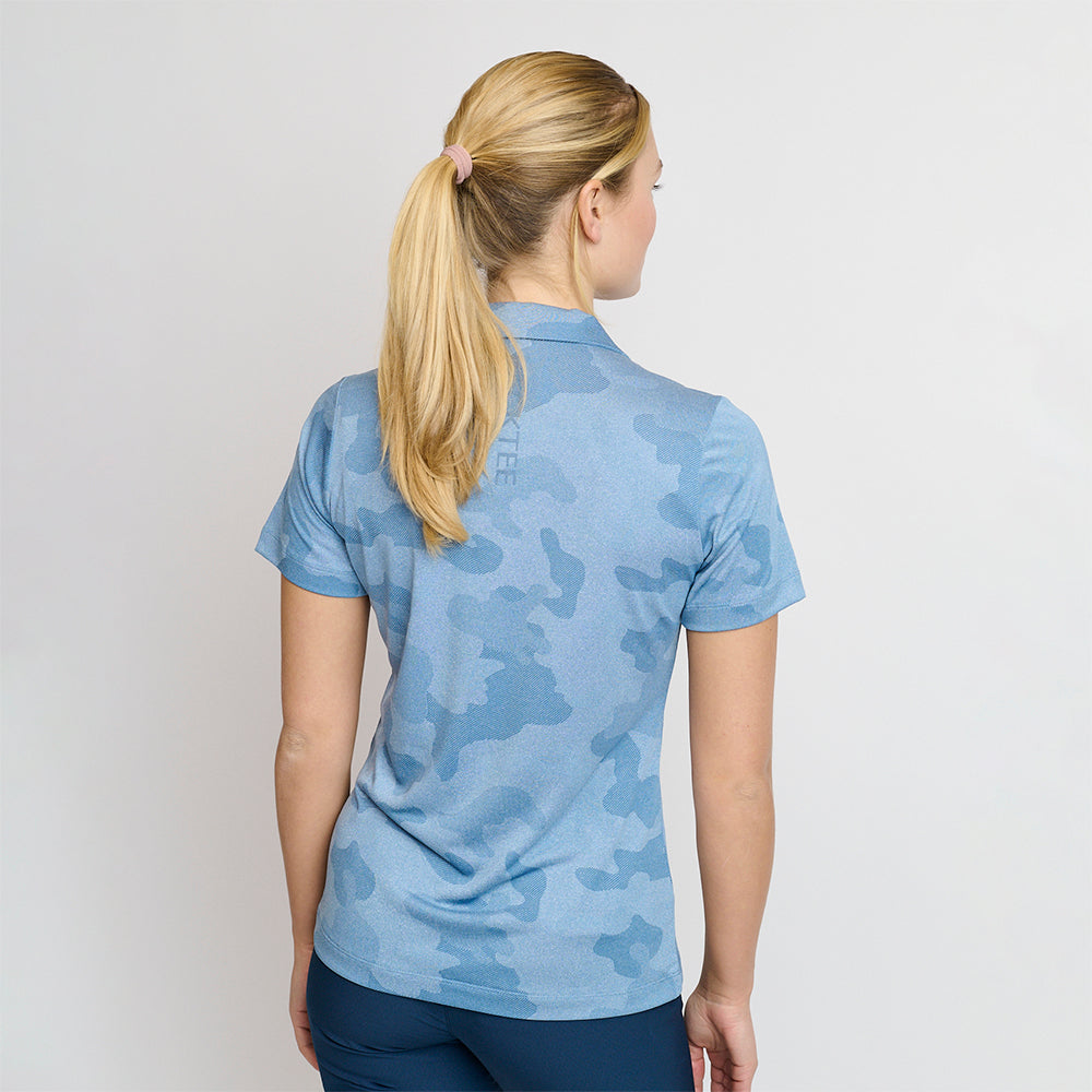 Camou-Polo für Damen, Captains Blue