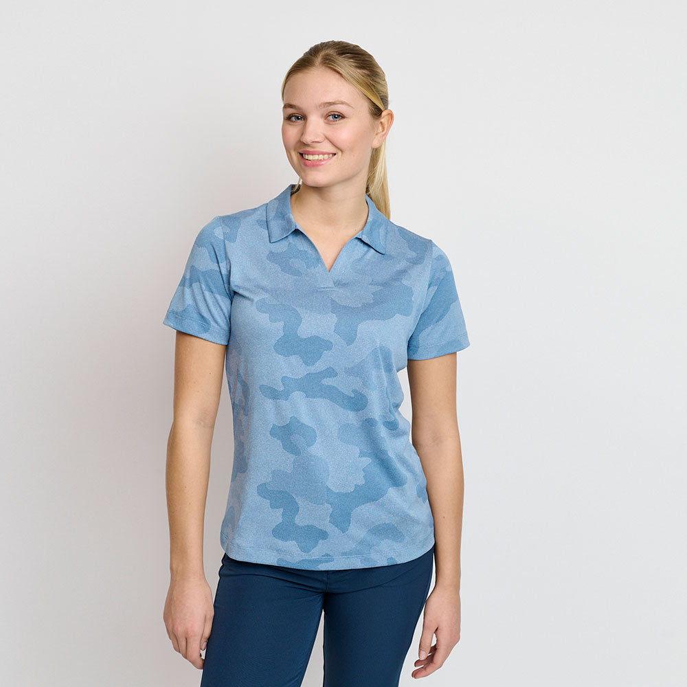 Camou-Polo für Damen, Captains Blue