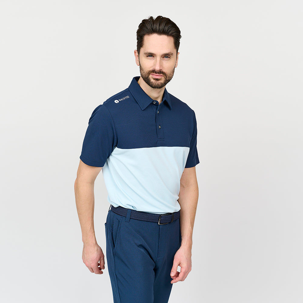 Tour-Poloshirt für Herren, Hellblau