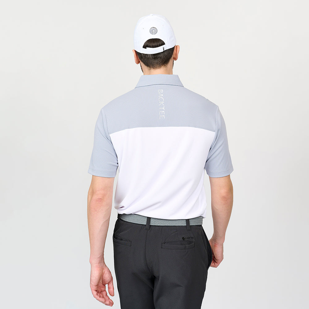 Tour-Poloshirt für Herren, Hellgrau