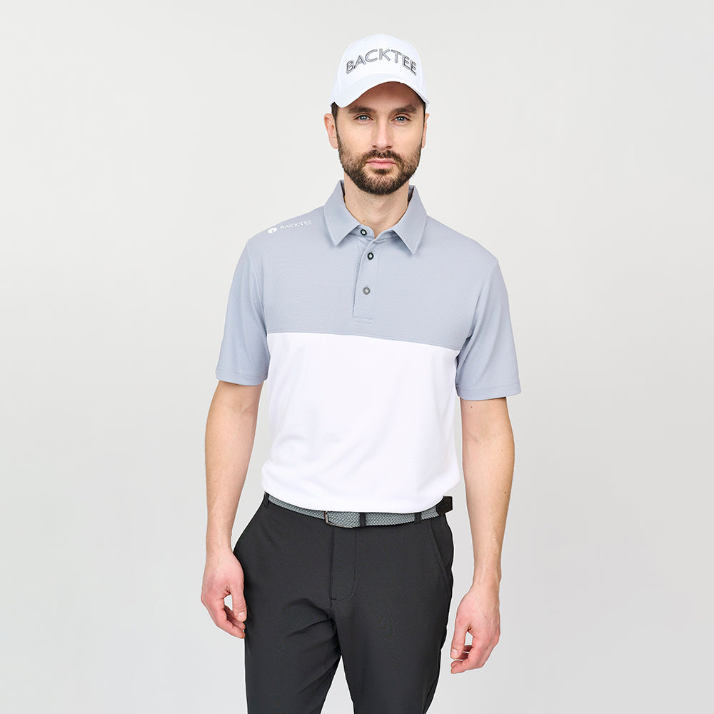 Tour-Poloshirt für Herren, Hellgrau