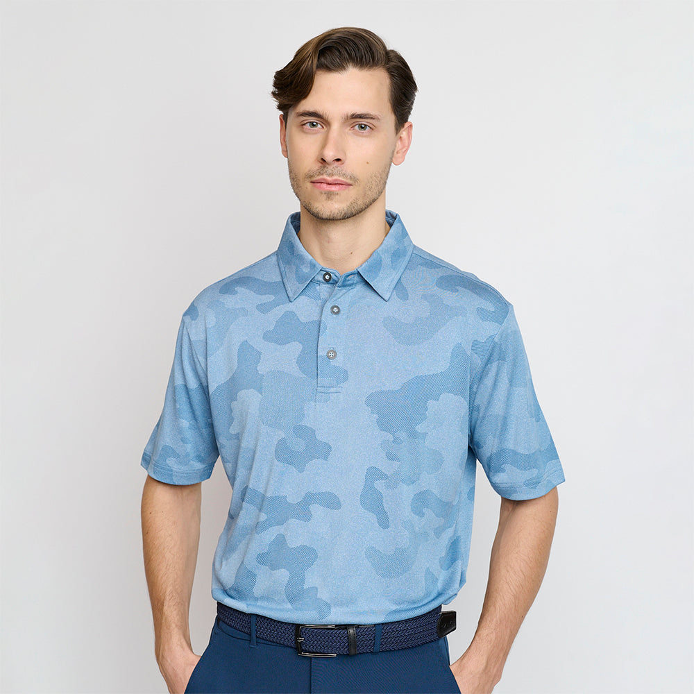 Camou-Polo für Herren, Captains Blue