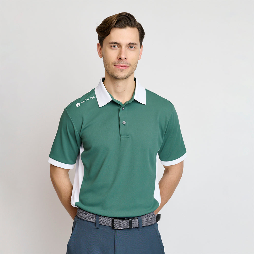 Hole-In-One-Poloshirt für Herren, Bistrogrün