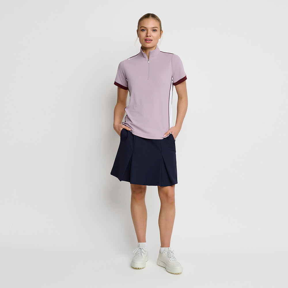 Damen-Poloshirt mit Reißverschluss, Nirvana