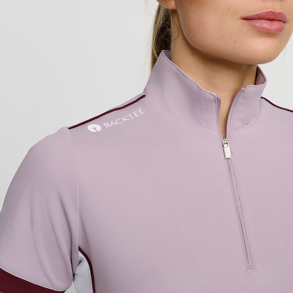 Damen-Poloshirt mit Reißverschluss, Nirvana