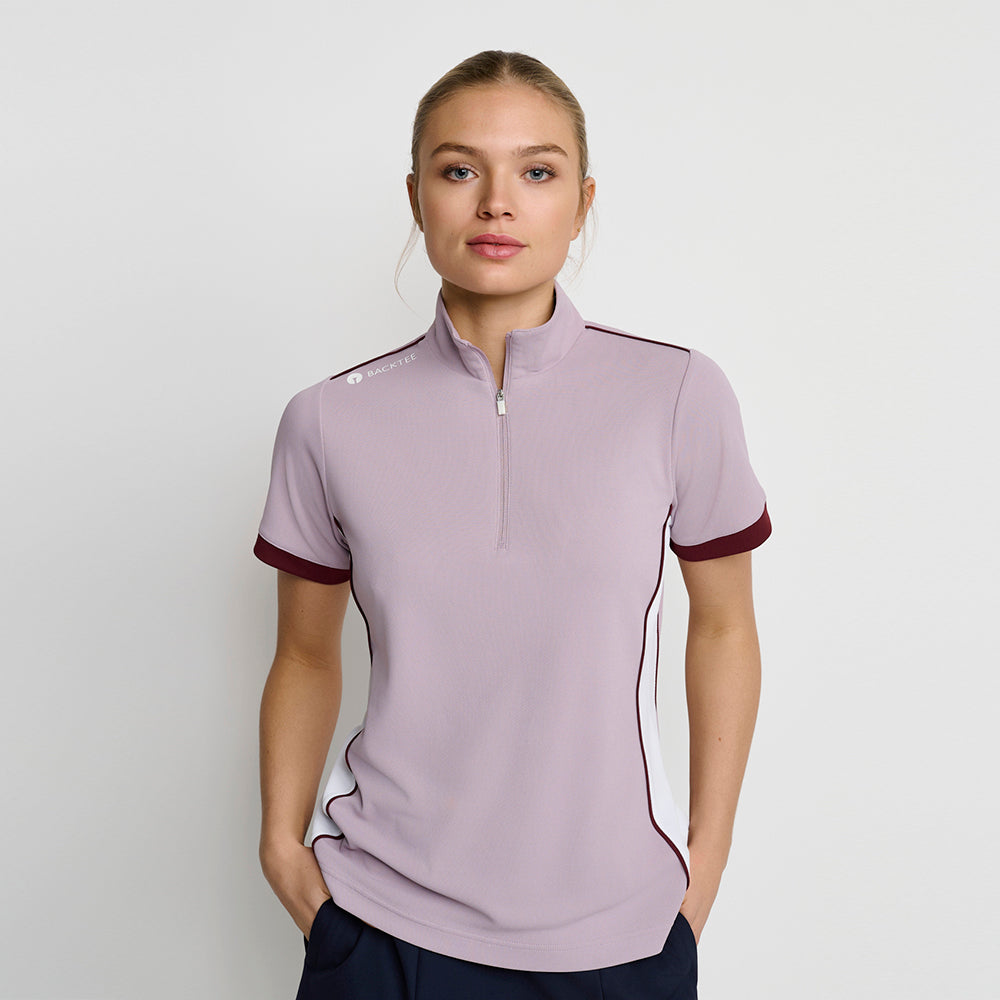 Damen-Poloshirt mit Reißverschluss, Nirvana