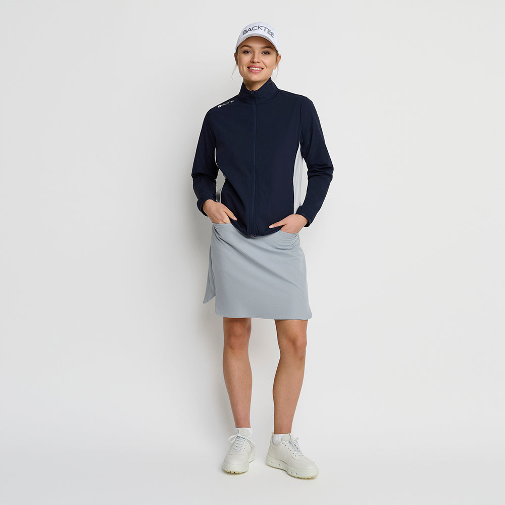 Damen Stretch-Windbreakerjacke, Marineblau