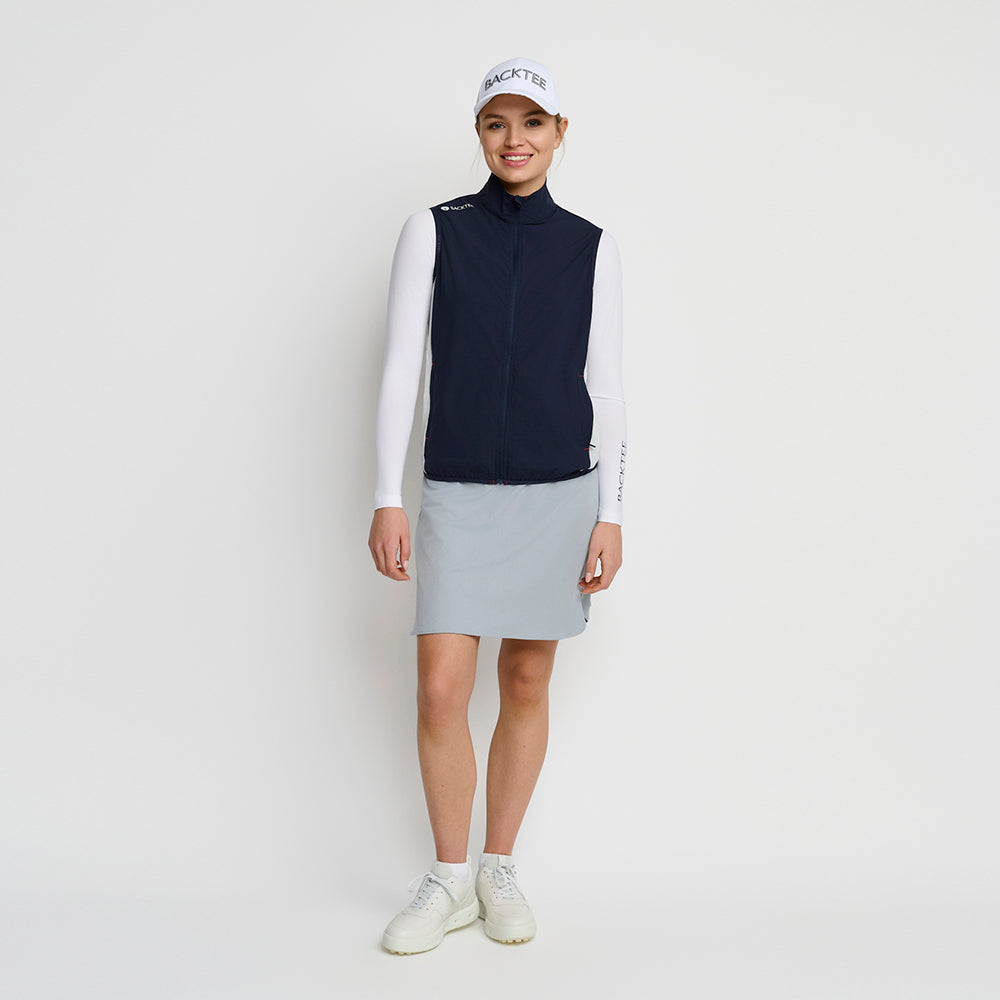 Damen Stretch-Windbreakerweste, Marineblau