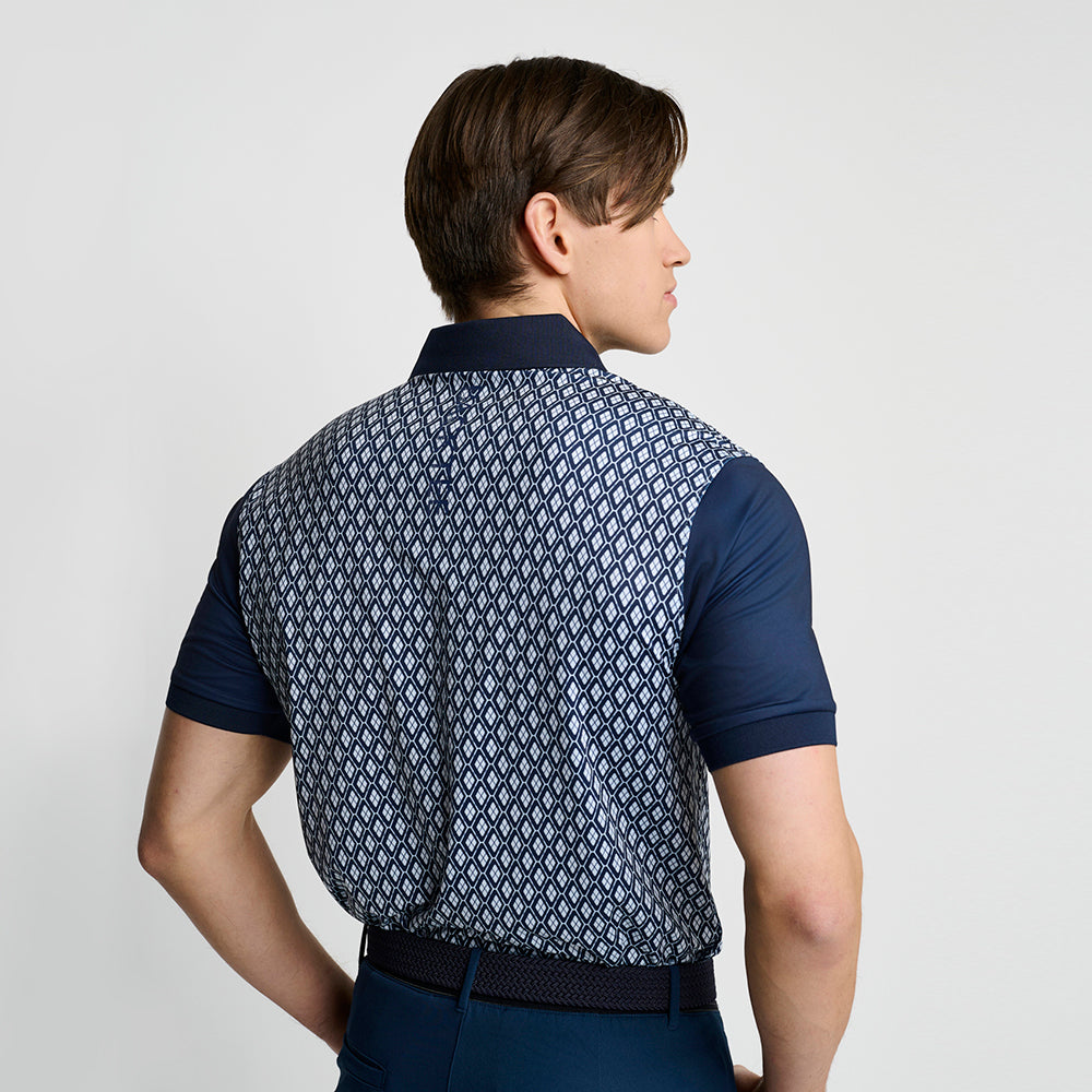 Klassisches Golfpolo für Herren, Marineblau