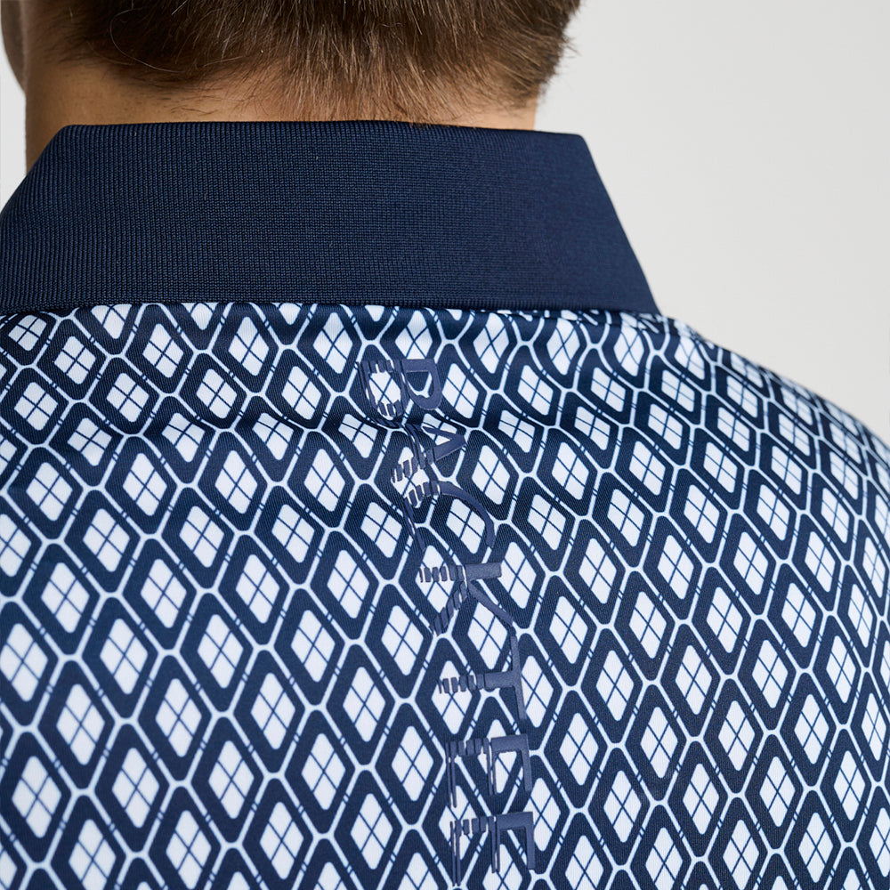 Klassisches Golfpolo für Herren, Marineblau