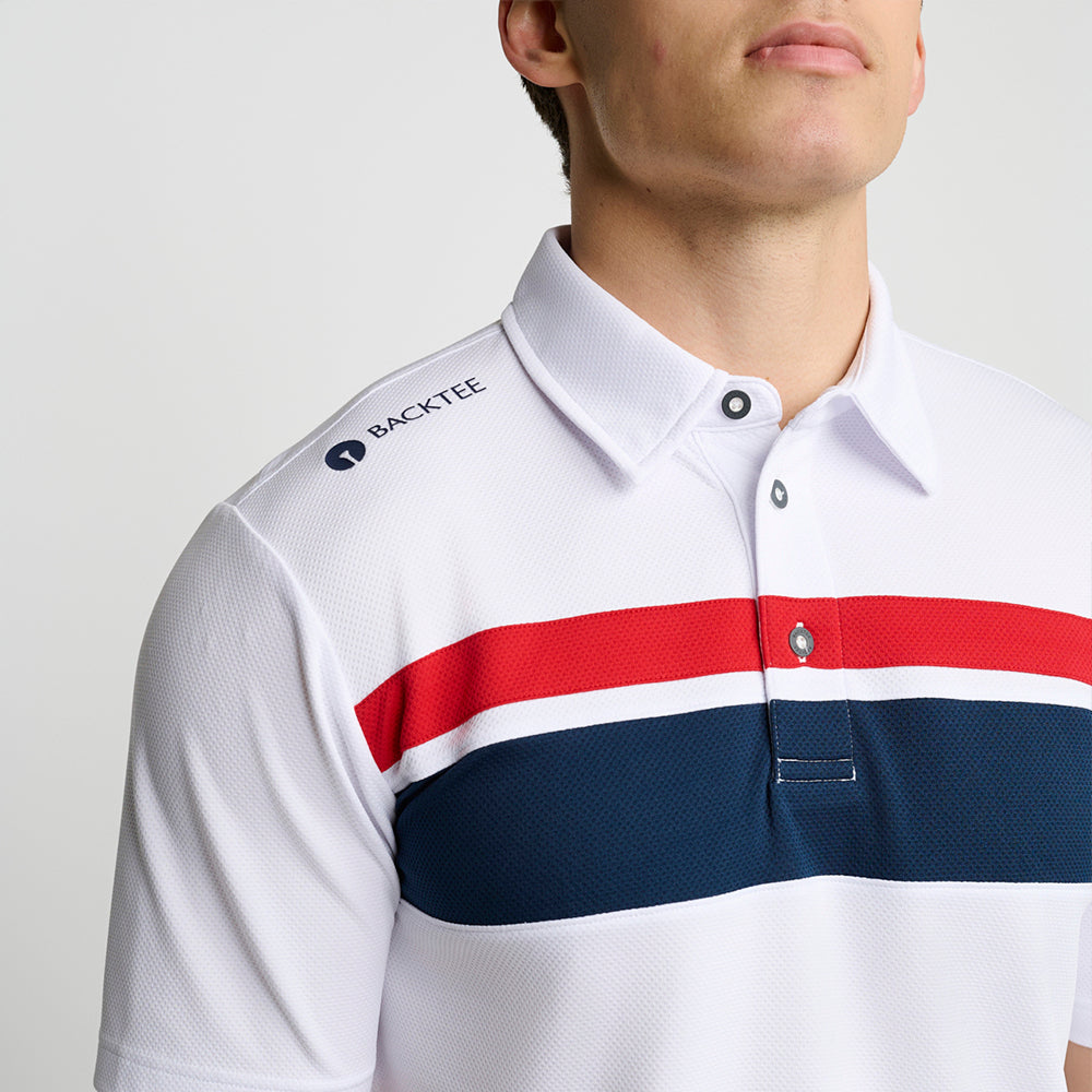 Herren-Trophy-Polo, Weiß