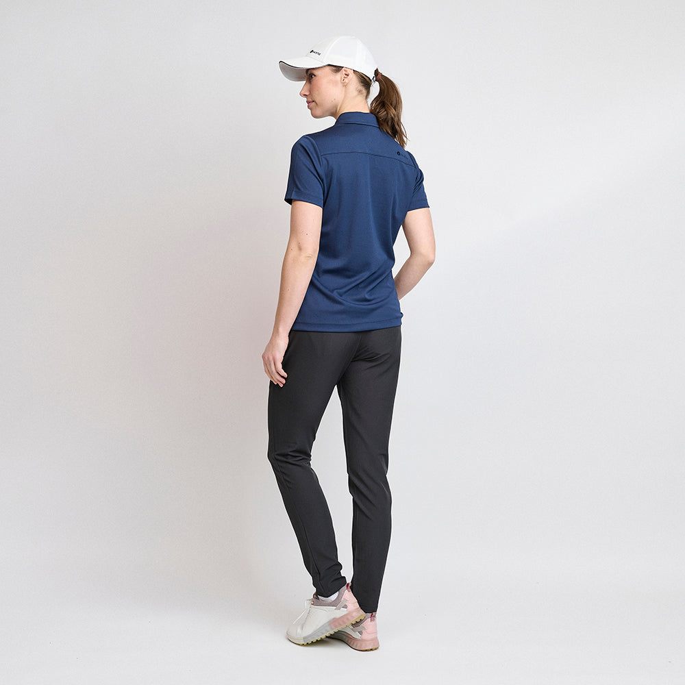 Performance-Poloshirt für Damen, Marineblau