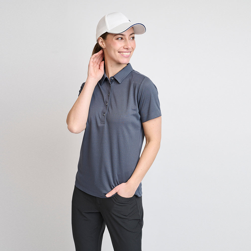 Performance-Poloshirt für Damen, Ombre Blue