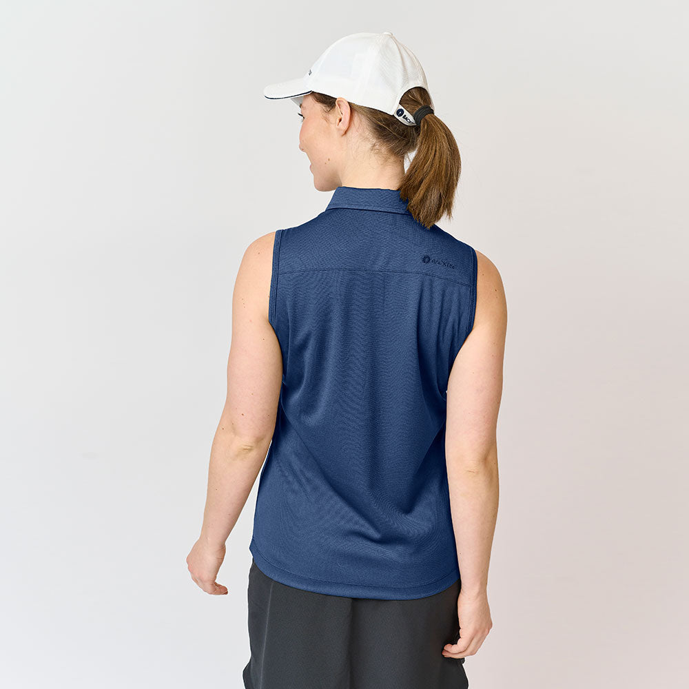 Performance-Poloshirt für Damen, Marineblau