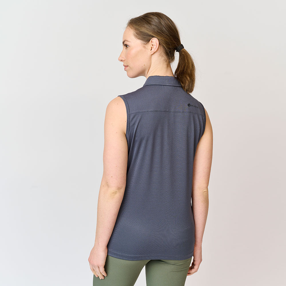 Performance-Poloshirt für Damen, Ombre Blue