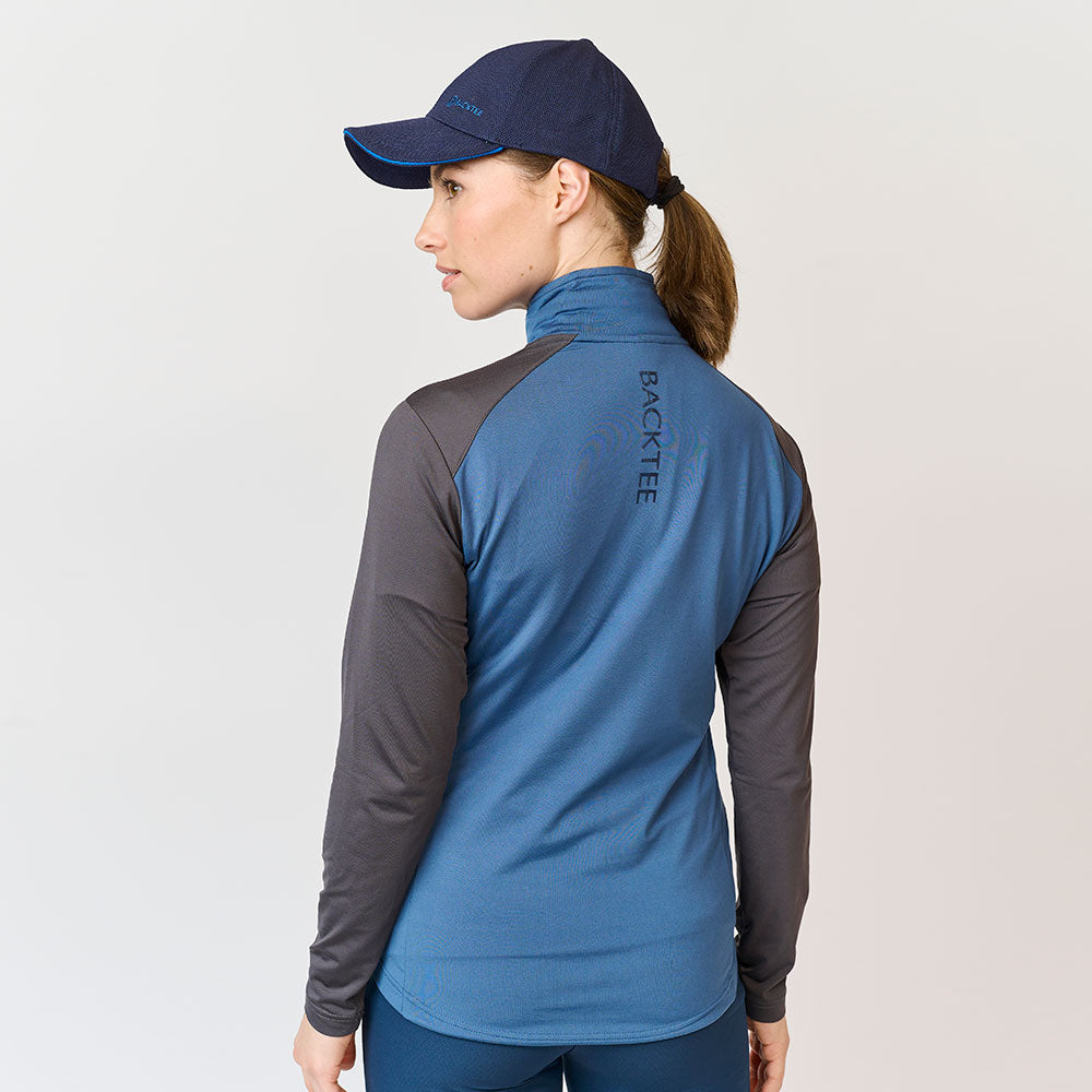 Baselayer mit Reißverschluss für Damen, Ensign Blue