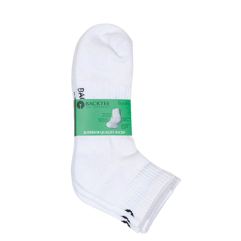 BACKTEE Knöchelsocken 3er-Pack, Weiß