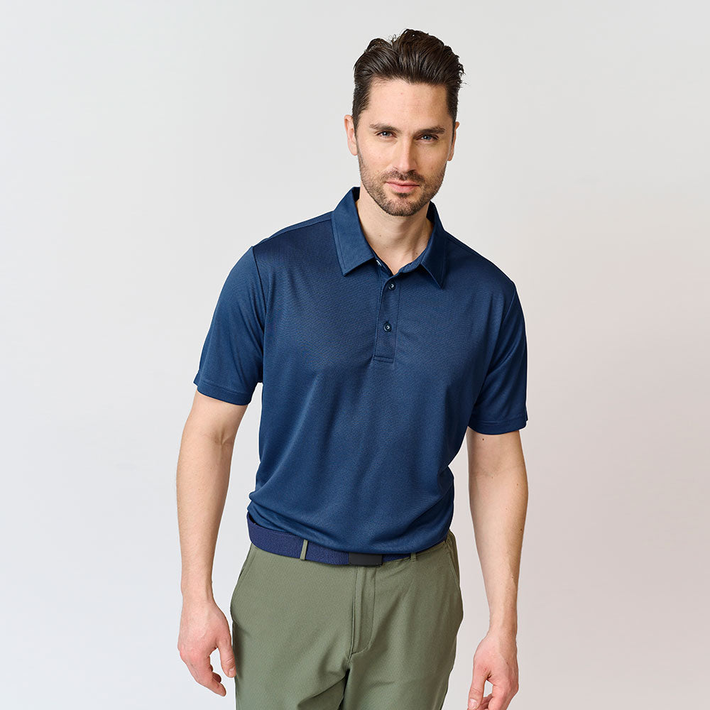 Performance-Poloshirt für Herren, Marineblau