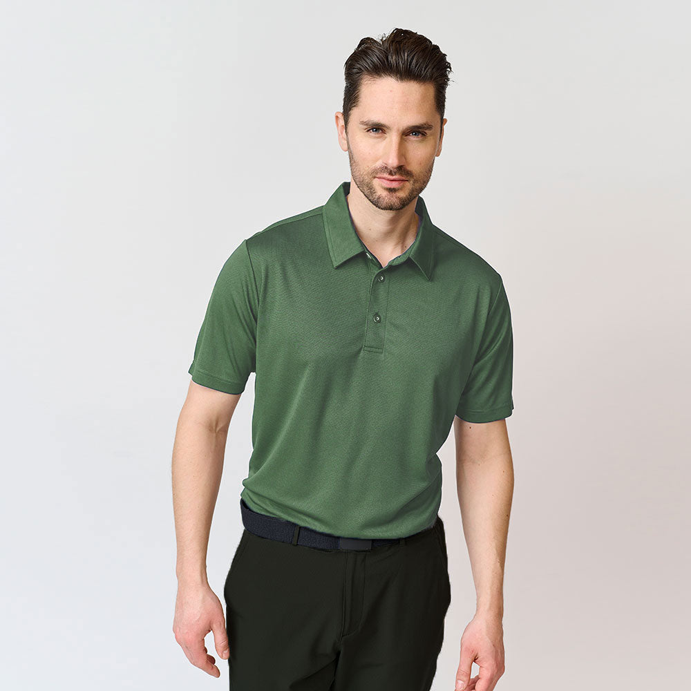 Performance-Poloshirt für Herren, Bistrogrün