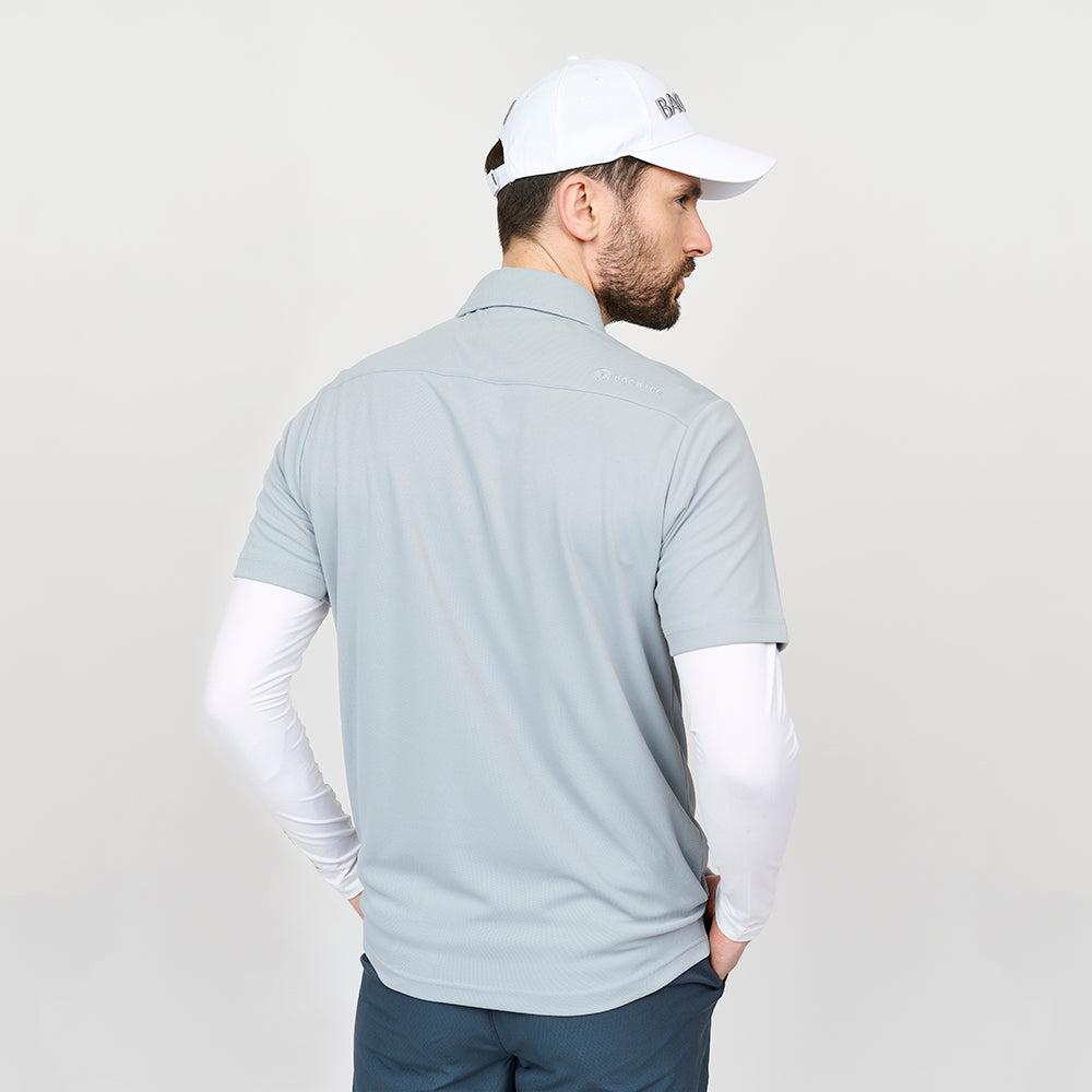 Performance-Poloshirt für Herren, Hellgrau