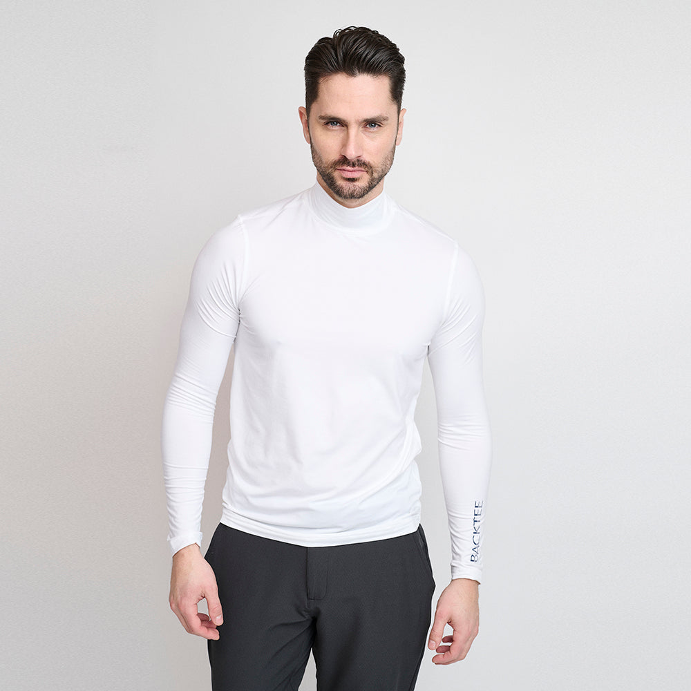 Rollkragenpullover von First Skin für Herren, Weiß