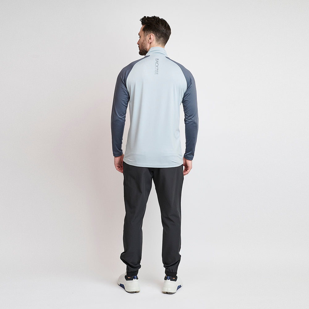 Baselayer mit Reißverschluss für Herren, Ombre Blue