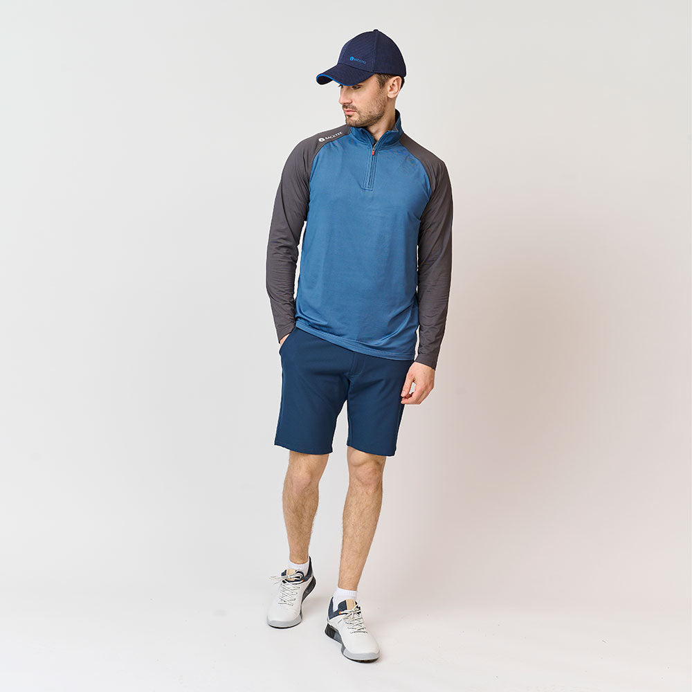 Baselayer mit Reißverschluss für Herren, Ensign Blue