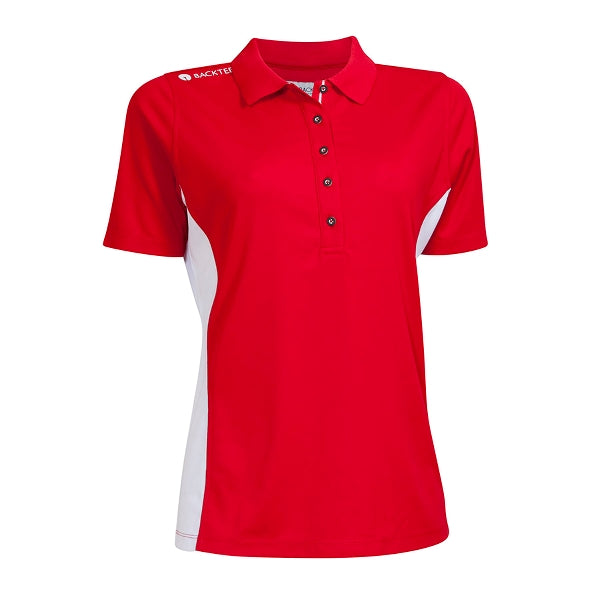 Dänemark-Performance-Poloshirt für Damen, Rot